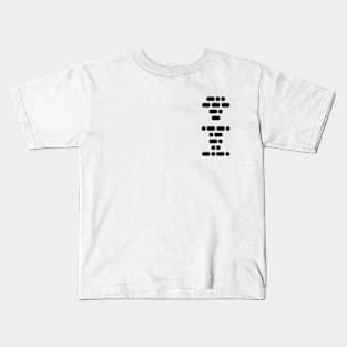 Don’t Panic (morse code - small print) Kids T-Shirt